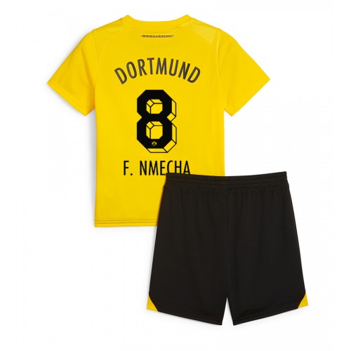Dětský Fotbalový dres Borussia Dortmund Felix Nmecha #8 2023-24 Domácí Krátký Rukáv (+ trenýrky)